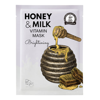 <tc>BOM&nbsp;HONEY &amp; MILK VITAMIN MASK - Lokšņu sejas maskas</tc>