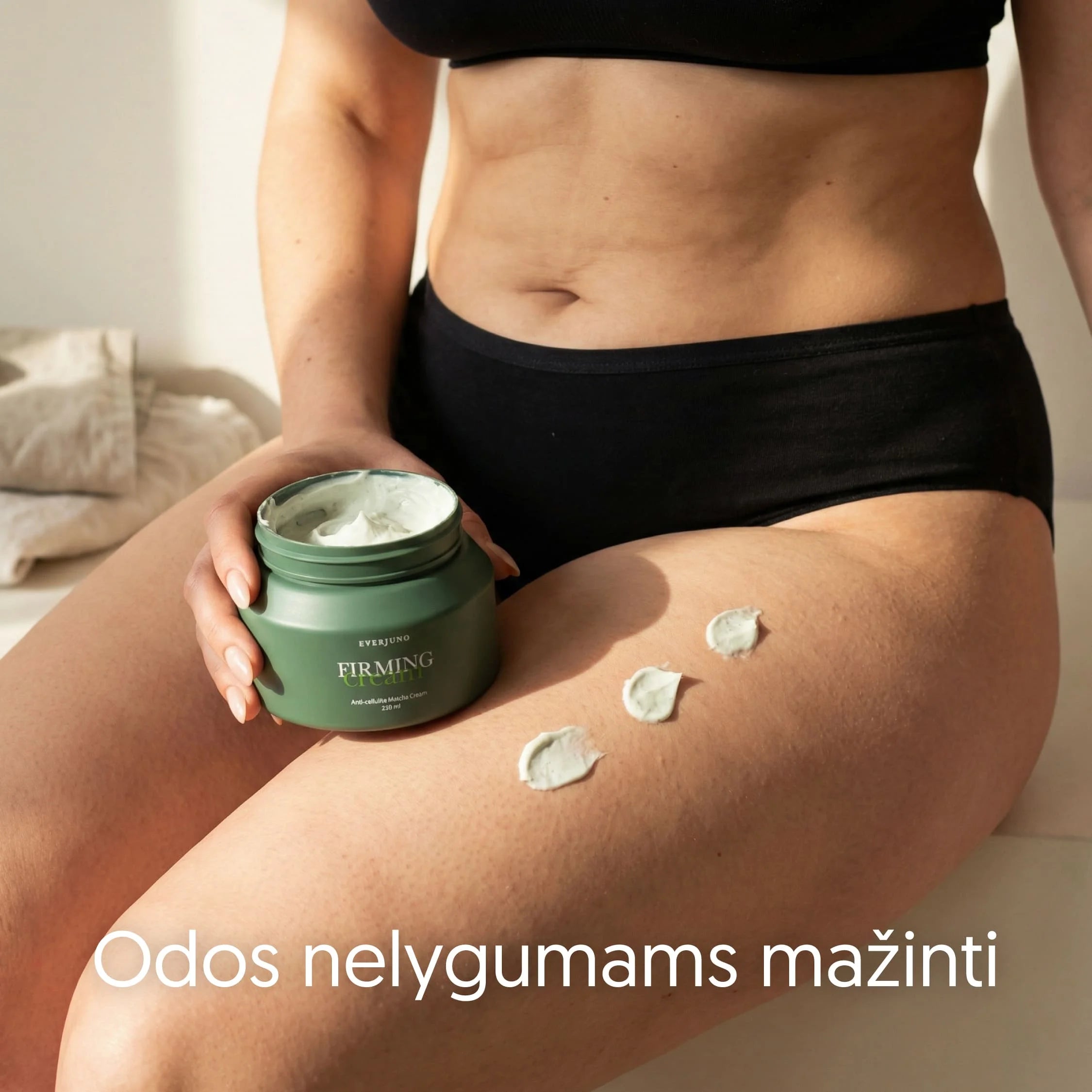 EVERJUNO Firming Cream - kūno kremas su matcha
