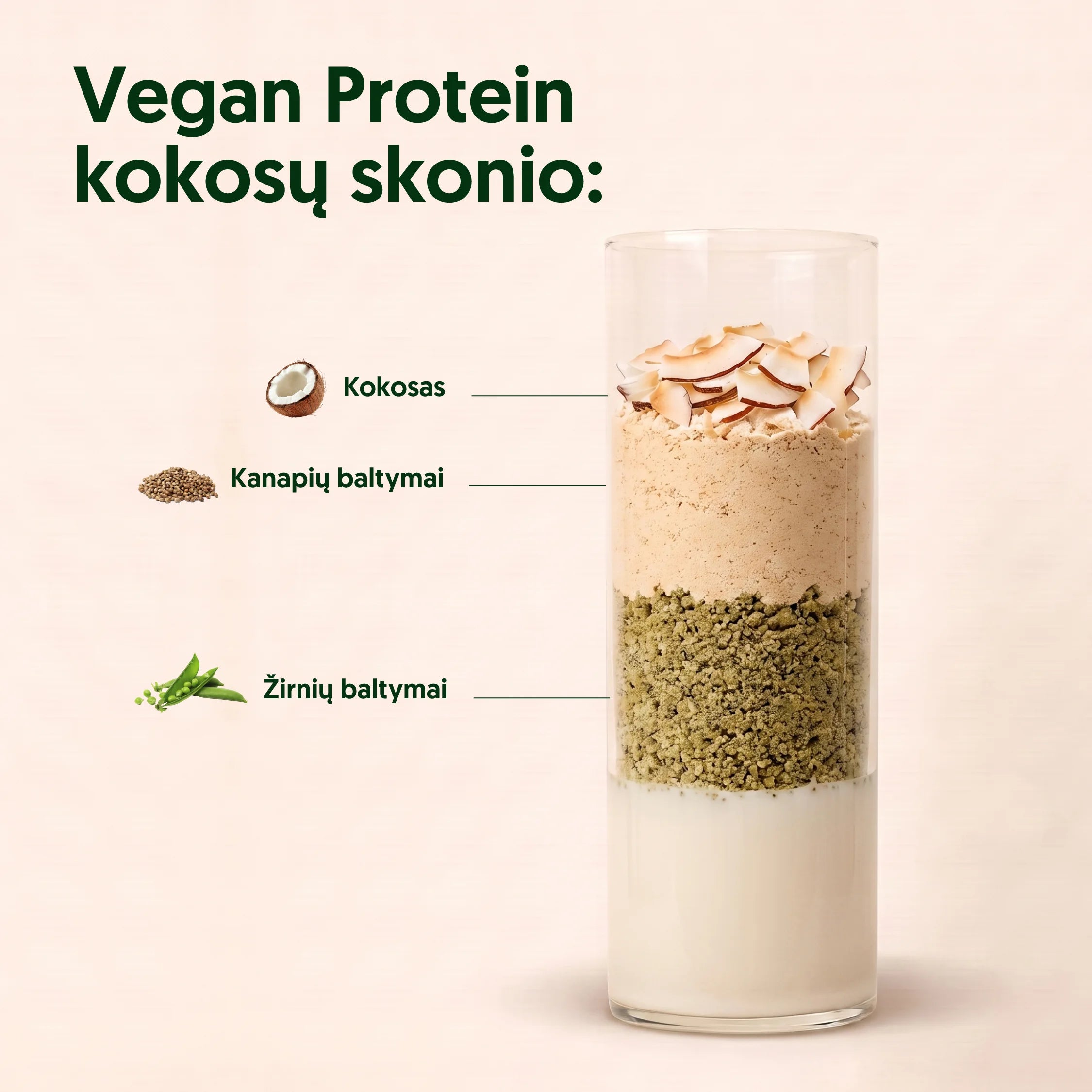 EVERJUNO Vegan Protein Coconut - Baltymai