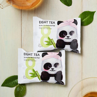 BOM Eight Tea Lip and Eye Remover Pad - valomieji diskeliai