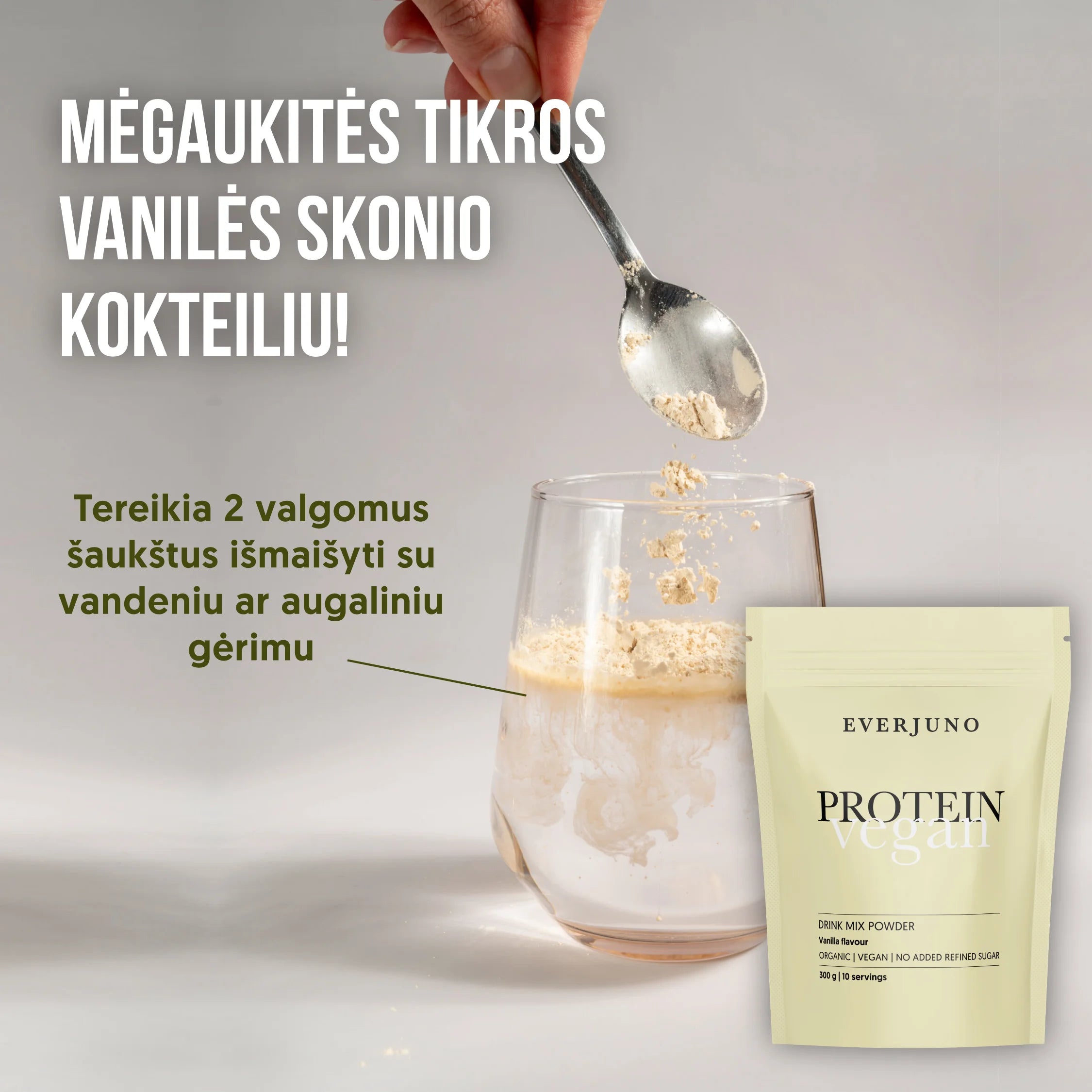 EVERJUNO Vegan Protein - Ekologiški baltymai