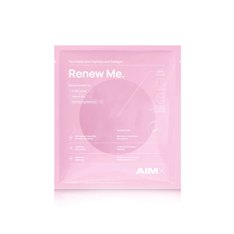 AIMX Renew Me - Anti-aging veido kaukė su peptidais ir kolagenu