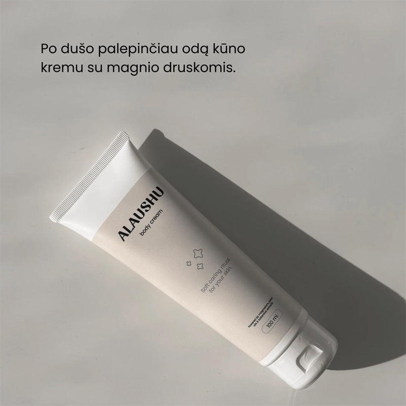 ALAUSHU Magnesium Cream – kūno kremas su magnio druskomis