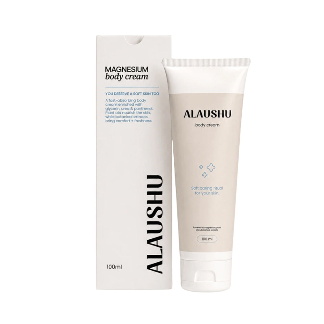 ALAUSHU Magnesium Cream – kūno kremas su magnio druskomis