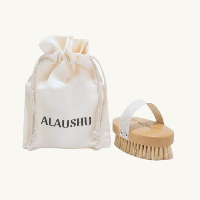 ALAUSHU Self-Care Ritual Copper Body Brush – varinis kūno šepetys sausam masažui