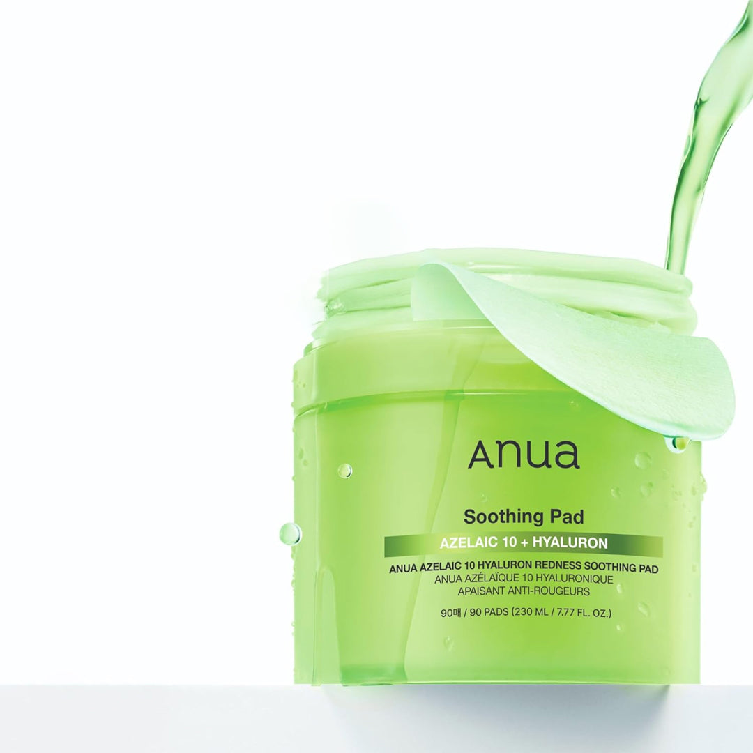 ANUA Azelaic Acid 10 Hyaluron Redness Soothing pad - raminamieji veido padeliai