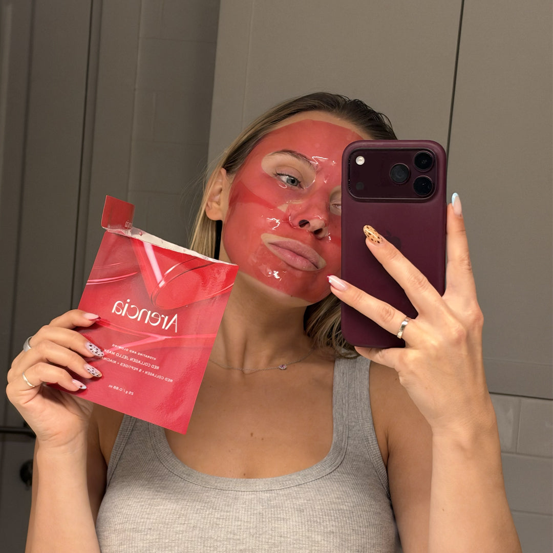 ARENCIA Red Collagen Jello Mask - stangrinamoji veido kaukė