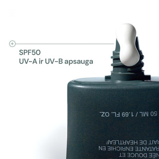 ANUA Heartleaf Silky Moisture Mild - SPF kremas nuo saulės