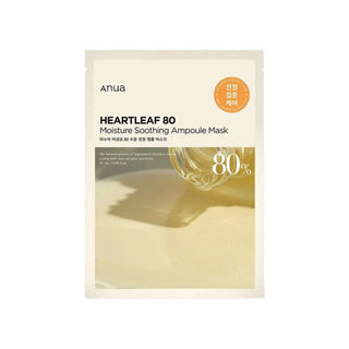 ANUA Heartleaf 80 Moisture Soothing Ampoule Mask - raminanti veido kaukė