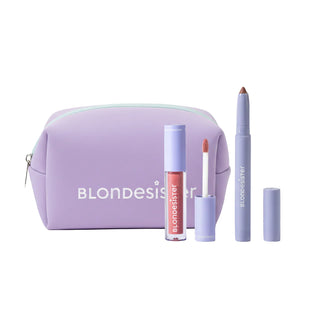 BLONDESISTER 03 Macaron + 02 Pink Chocolate - lūpų makiažo rinkinys