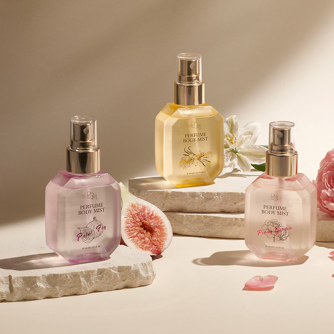 BOM Chiffon Vanilla Perfume - kūno dulksna