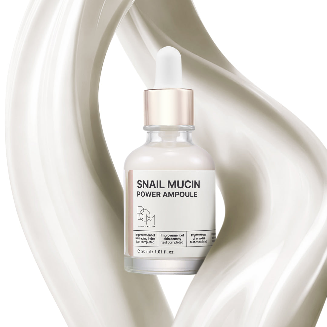 BOM Snail Mucin Power Ampoule - sraigių mucino ampulė veidui