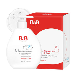 B&B Baby Shampoo & Bath - šampūnas ir prausiklis kūdikiams