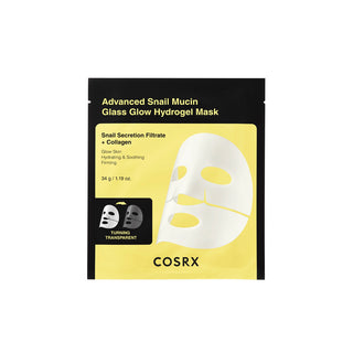 COSRX Advanced Snail Mucin Glass Glow Hydrogel Mask – hidrogelinė veido kaukė