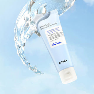 COSRX Ultra Light Invisible Sunscreen SPF50+PA++++ - lengvas apsauginis veido kremas nuo saulės