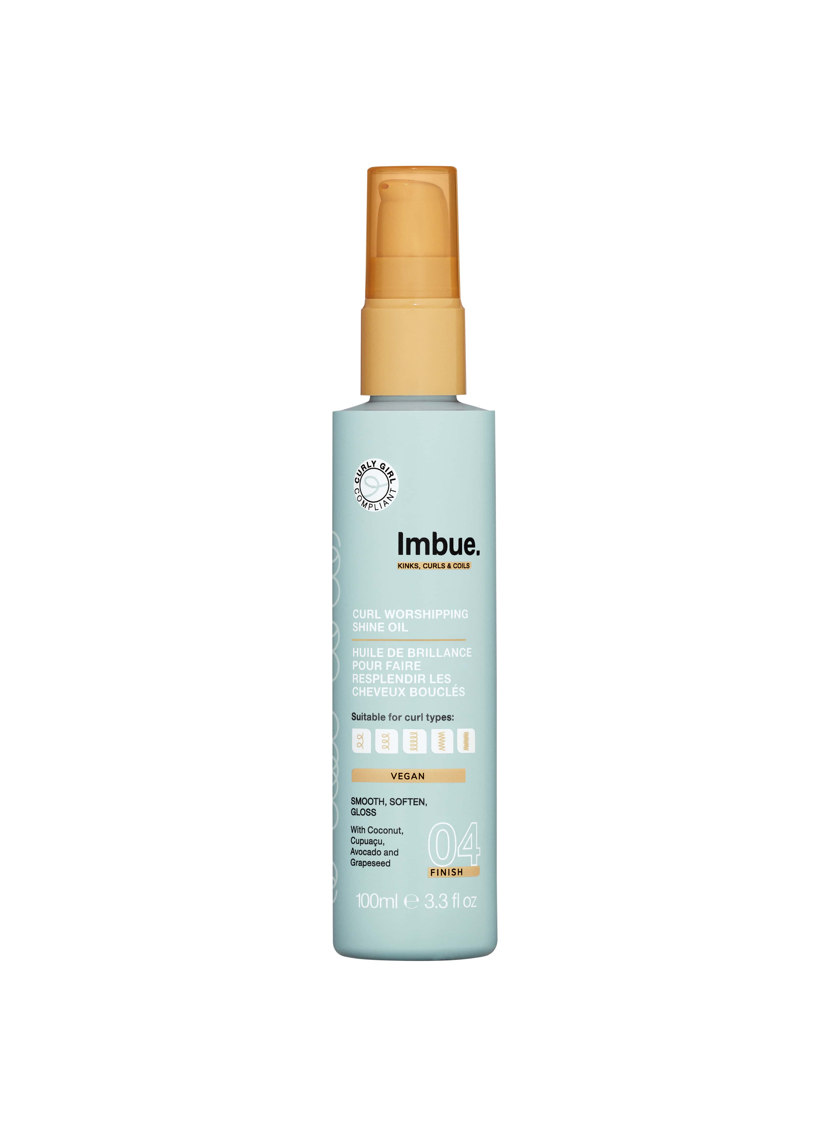 IMBUE Curl Worshipping Shine Oil - garbanų blizgesio aliejus