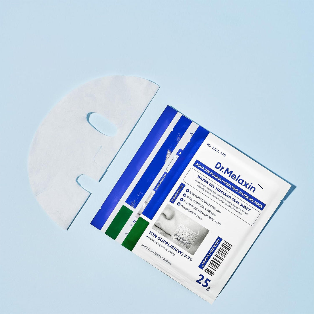 DR.MELAXIN Aqua Ion Plasma Hydrating Water Gel Mask - drėkinanti veido kaukė