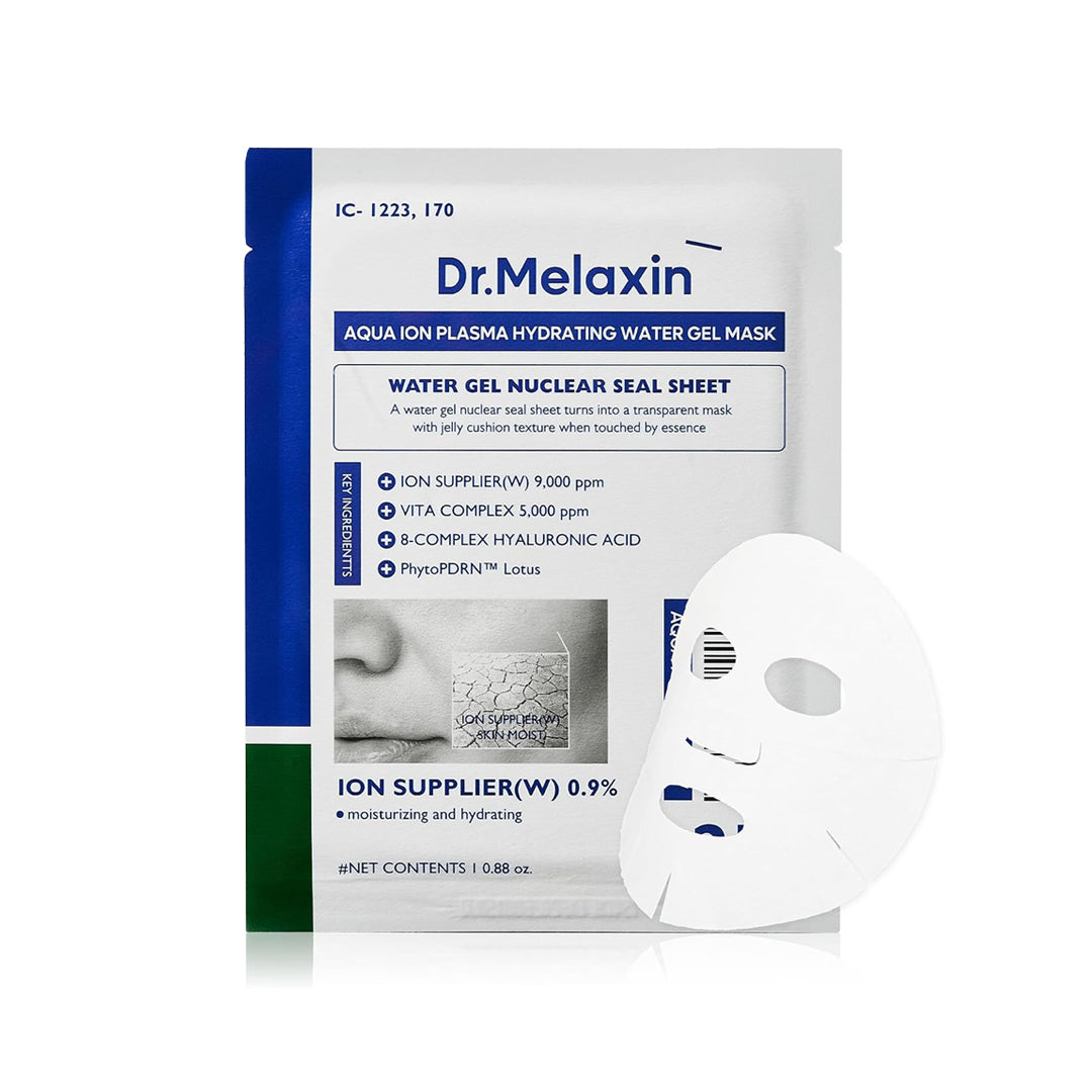 DR.MELAXIN Aqua Ion Plasma Hydrating Water Gel Mask - drėkinanti veido kaukė