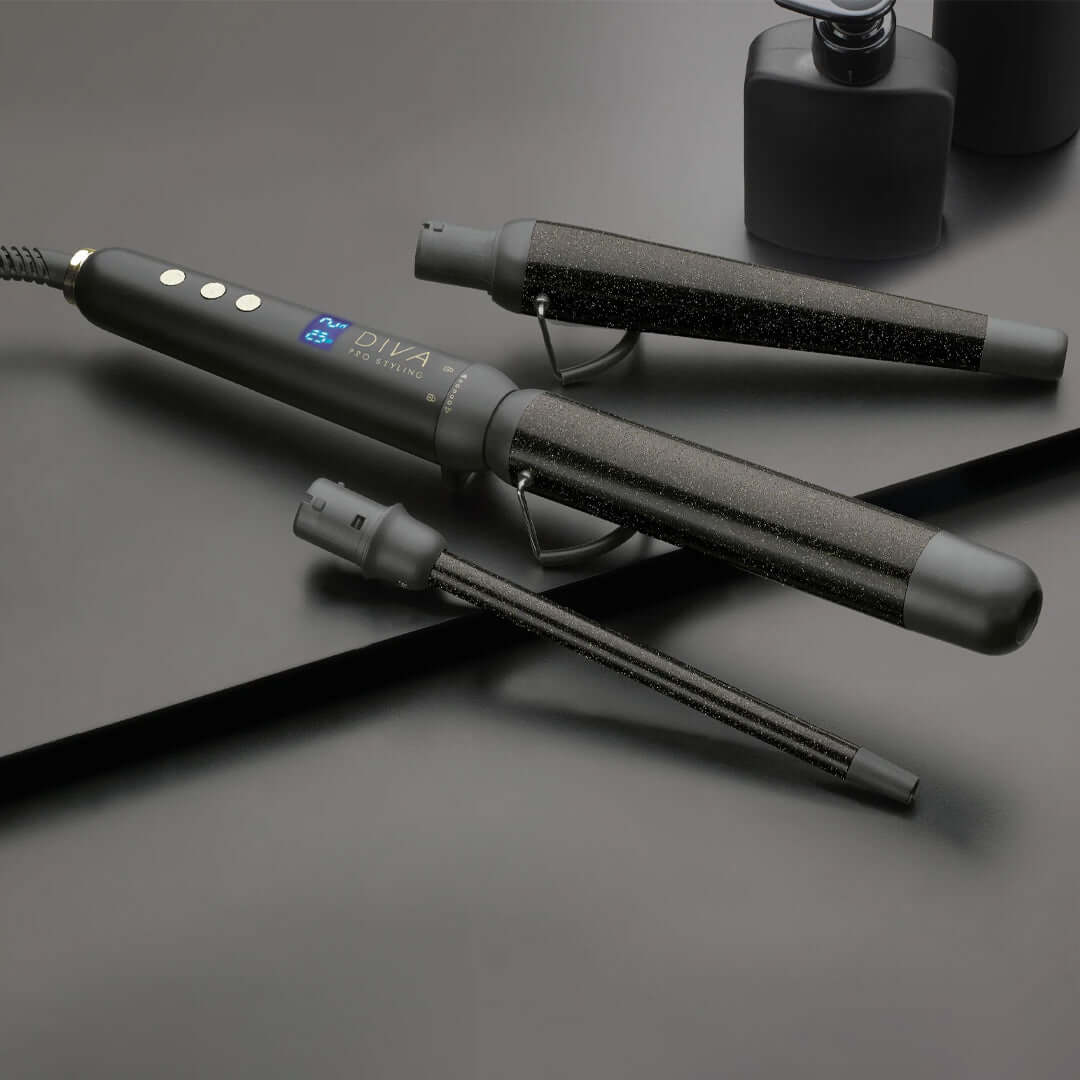 DIVA Pro Styling Precious Metals Gold Dust Multi-Wand - plaukų garbanojimo rinkinys
