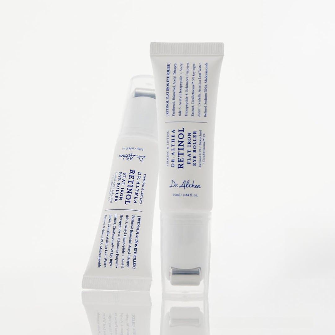 DR.ALTHEA Retinol Flat Iron Eye Roller - paakių serumas su aplikatoriumi