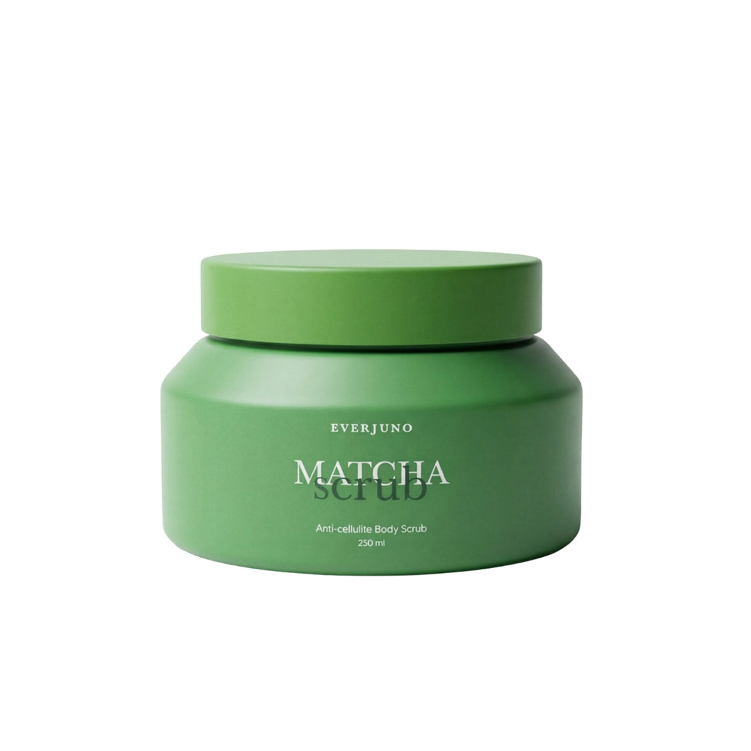 EVERJUNO Matcha Scrub - druskos šveitiklis
