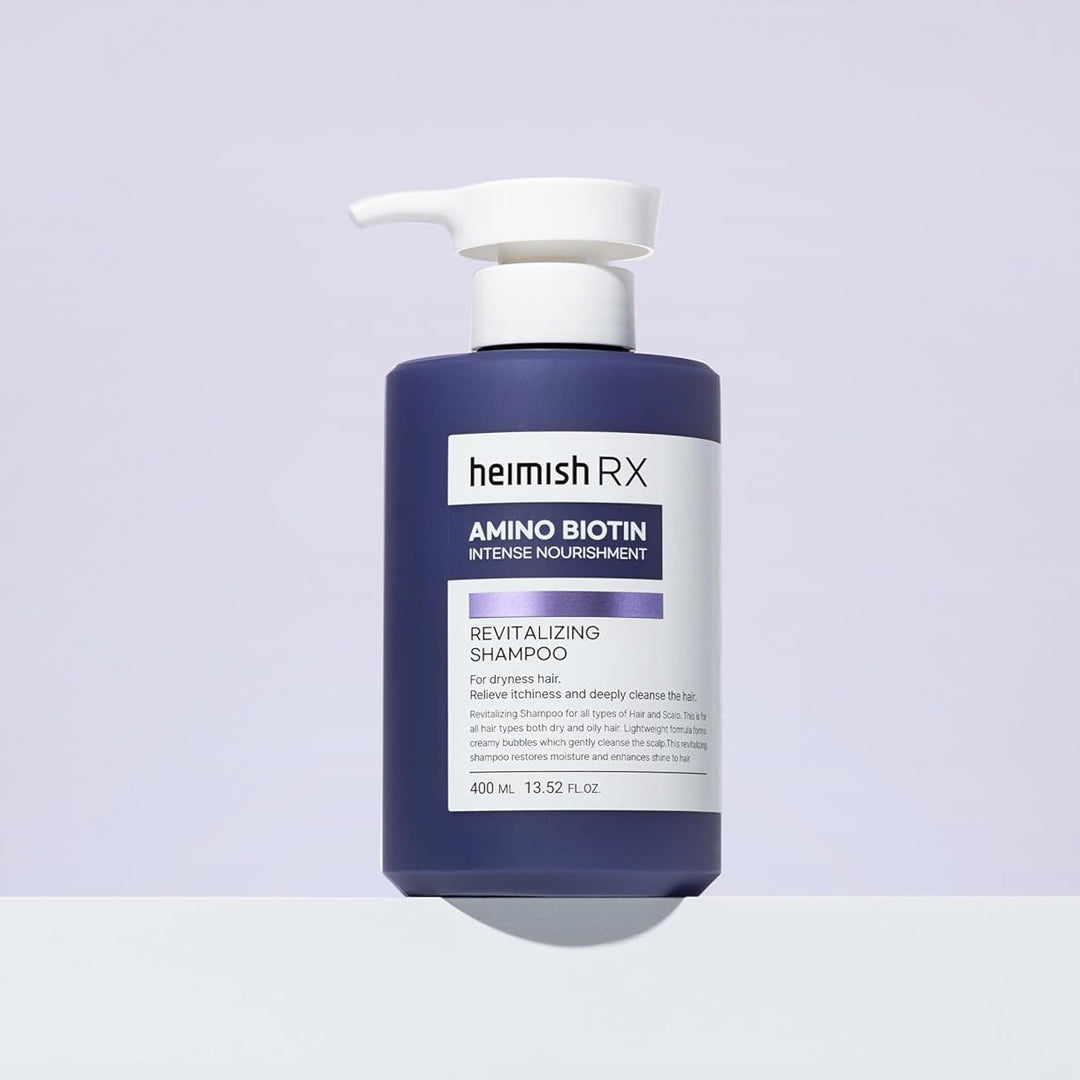 HEIMISH RX Amino Biotin Revitalizing - atkuriamasis ir apimties suteikiantis šampūnas