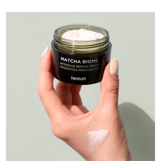 HEIMISH Matcha Biome Probiotics - veido kremas su matcha