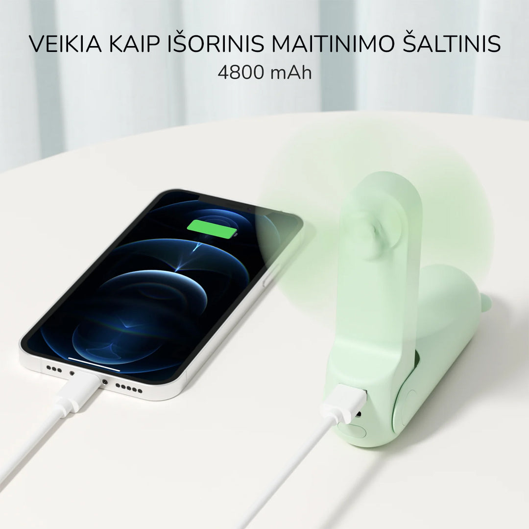 JISULIFE Handheld Fan 8 Plus - nešiojamas ventiliatorius