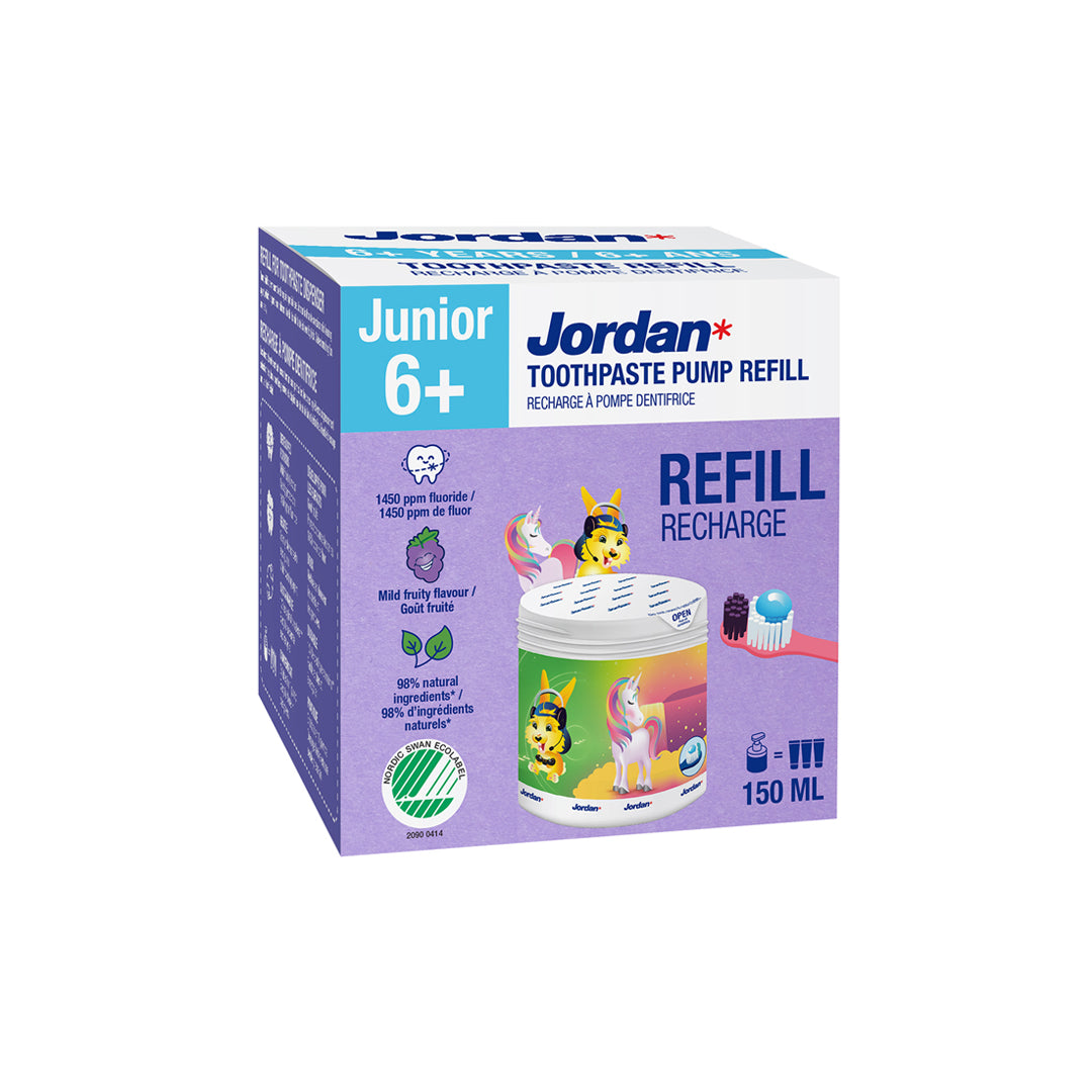 JORDAN - vaikiškos dantų pastos papildymas (6-12 m.)
