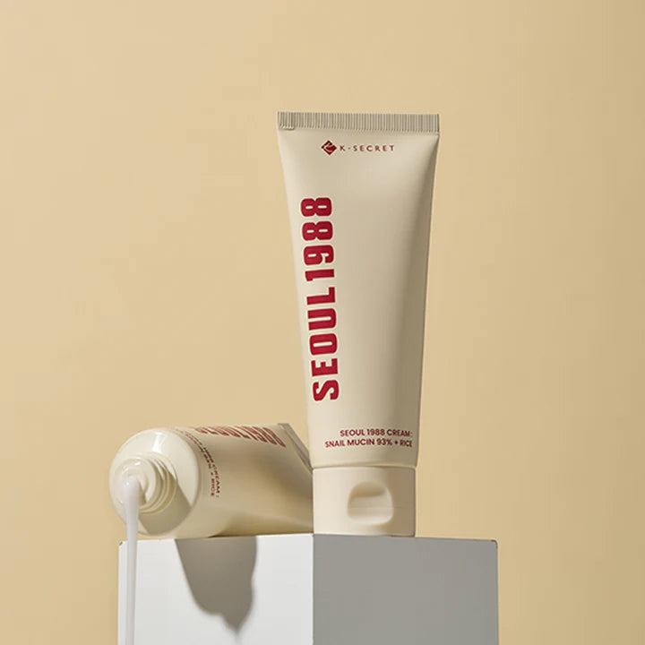 K-SECRET Seoul 1988 Snail Mucin 93% + Rice - raminamasis veido kremas