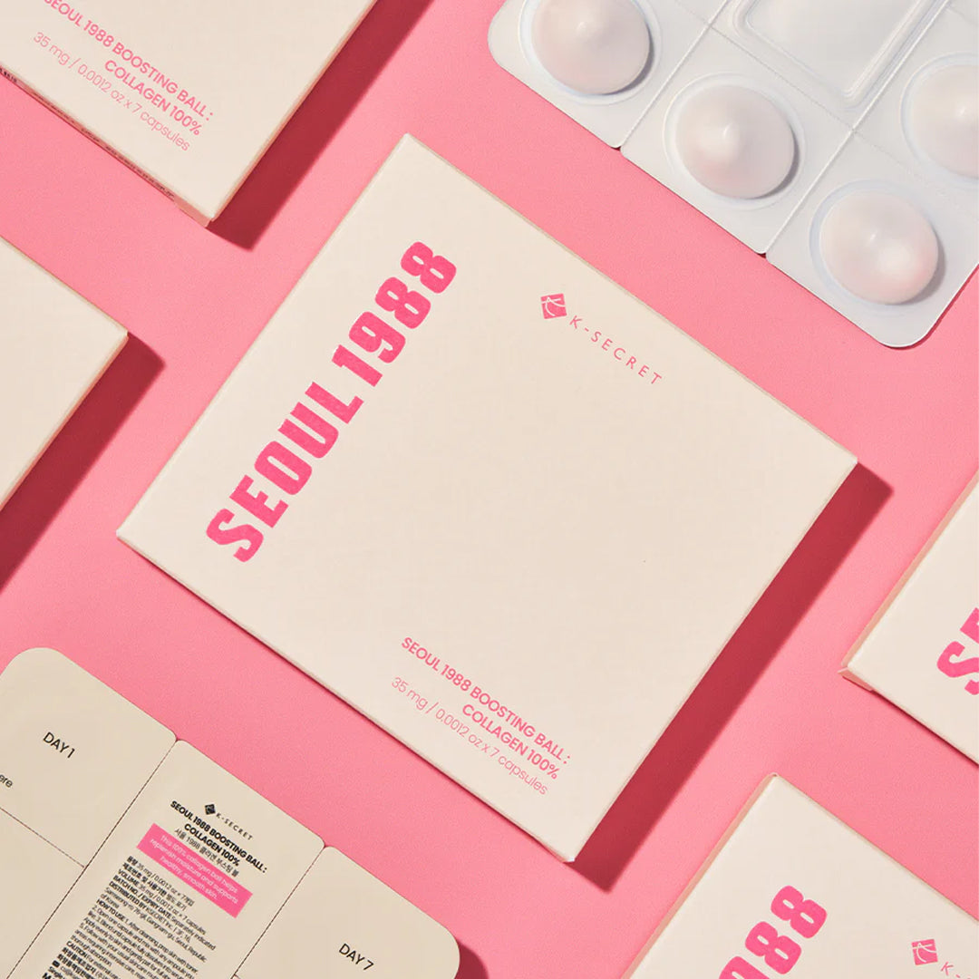 K-SECRET Seoul 1988 Boosting Ball: Collagen 100% - hidrolizuotas kolagenas