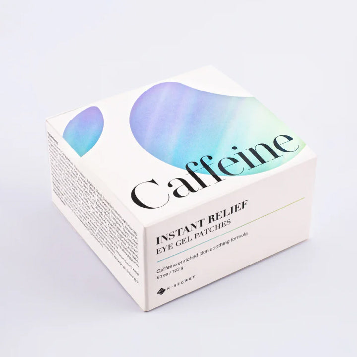 K-SECRET Caffeine Instant Relief Eye Gel Patches - hidrogeliniai paakių padeliai
