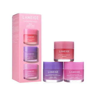 LANEIGE Lip Sleeping Mask Trio Set - lūpų kaukių rinkinys