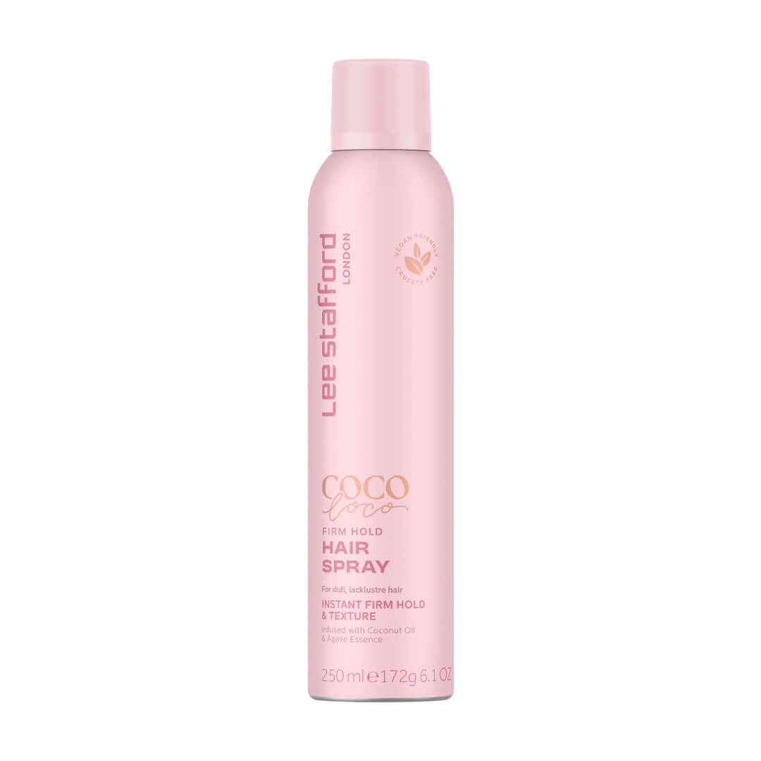 LEE STAFFORD Coco Loco Firm Hold Hairspray - stiprios fiksacijos plaukų lakas