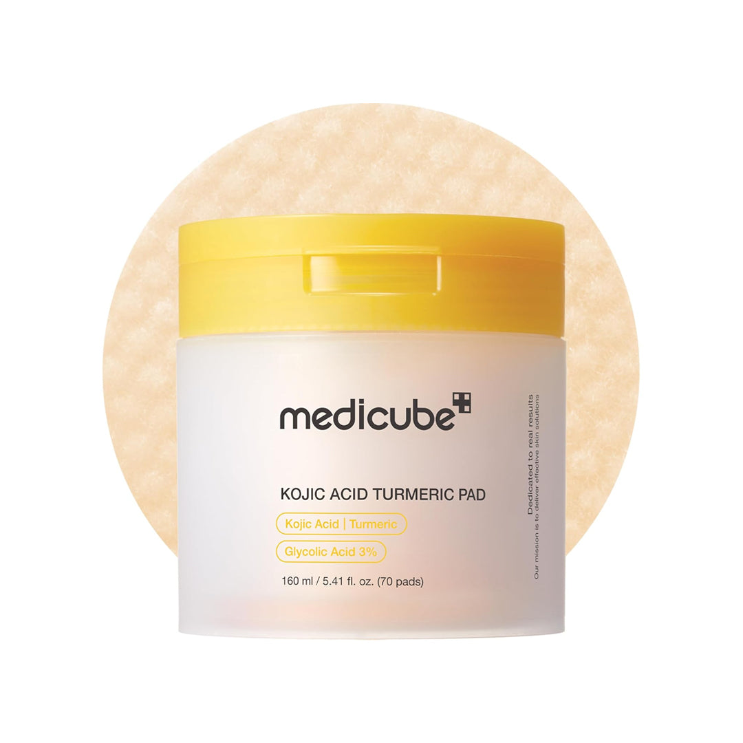 MEDICUBE Kojic Acid Tumeric Toner Pad - tonizuojantys diskeliai veidui
