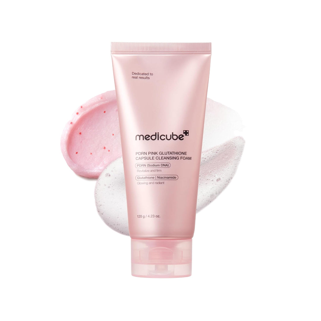 MEDICUBE PDRN Pink Glutathione Capsule Cleansing Foam - valomosios veido putos