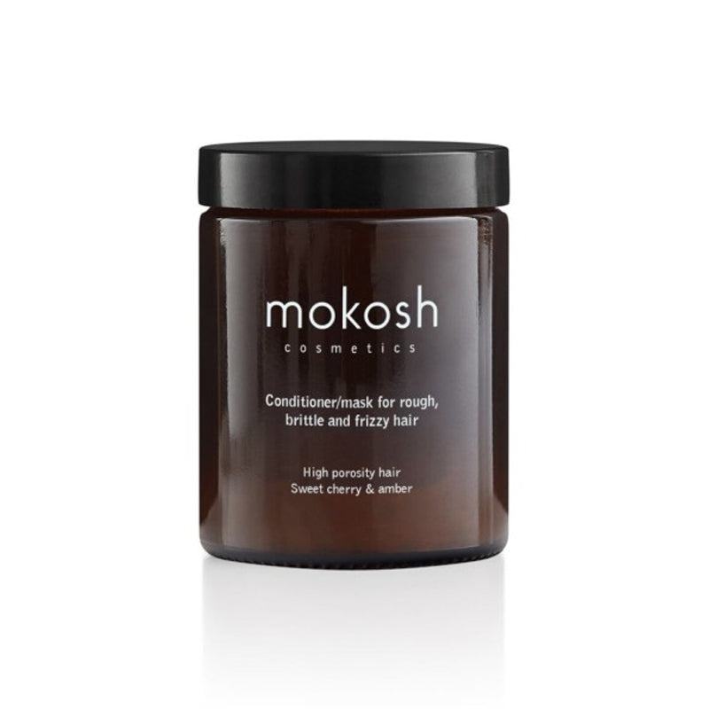 MOKOSH Sweet Cherry & Amber - kondicionierius/kaukė šiurkštiems, lūžinėjantiems ir garbanotiems plaukams