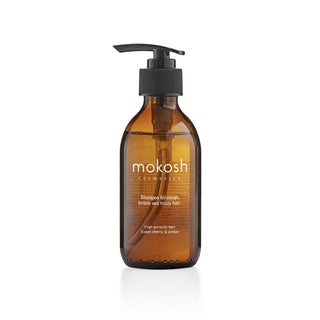 MOKOSH Sweet Cherry & Amber - šampūnas šiurkštiems, lūžinėjantiems ir garbanotiems plaukams