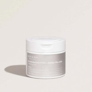 MARY&MAY Gluconolactone (PHA)+Betula Alba Juice Cleansing Pad - šveičiamieji diskeliai
