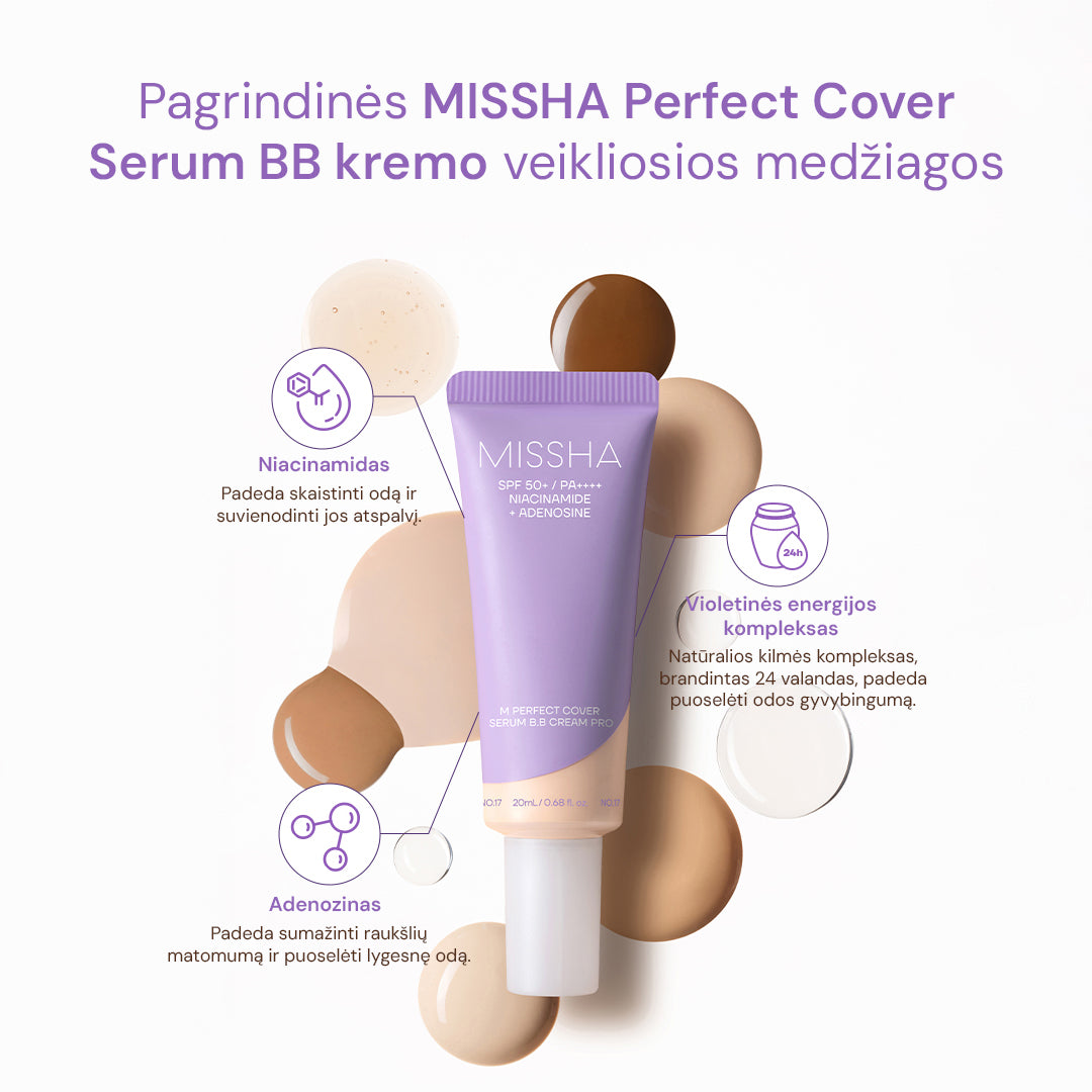 MISSHA M Perfect Cover Serum BB Cream PRO - kremas SPF50 PA+++, 50ml