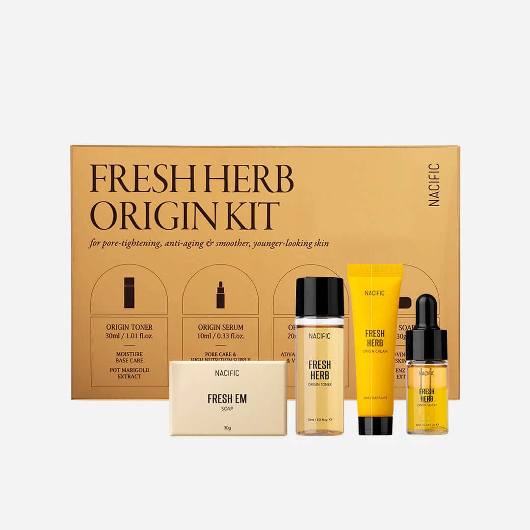 NACIFIC Fresh Herb Origin Kit - veido odos priežiūros mini rinkinys
