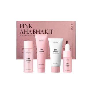 NACIFIC Pink AHA/BHA Kit - veido odos priežiūros mini rinkinys