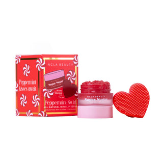 NCLA Beauty Peppermint Swirl Mini Lip Scrub Set - rinkinys lūpoms