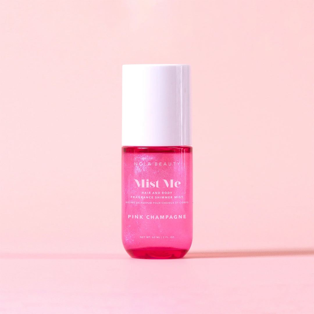 NCLA Beauty Pink Champagne Hair & Body Shimmer Mist - blizgi dulksna