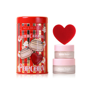 NCLA Beauty Salted Caramel Popcorn Lip Care Value Set - rinkinys lūpoms