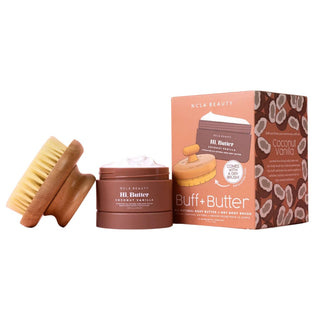NCLA Beauty Coconut Vanilla Buff & Butter Body Set - kūno priežiūros rinkinys