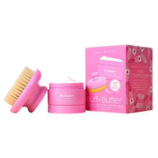 NCLA Beauty Pink Champagne Buff & Butter Body Set - kūno priežiūros rinkinys