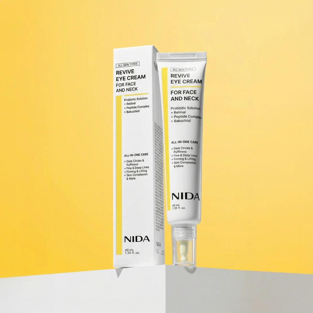 NIDA Revive Eye Cream For Face And Neck - stangrinamasis kremas paakiams, veidui ir kaklui