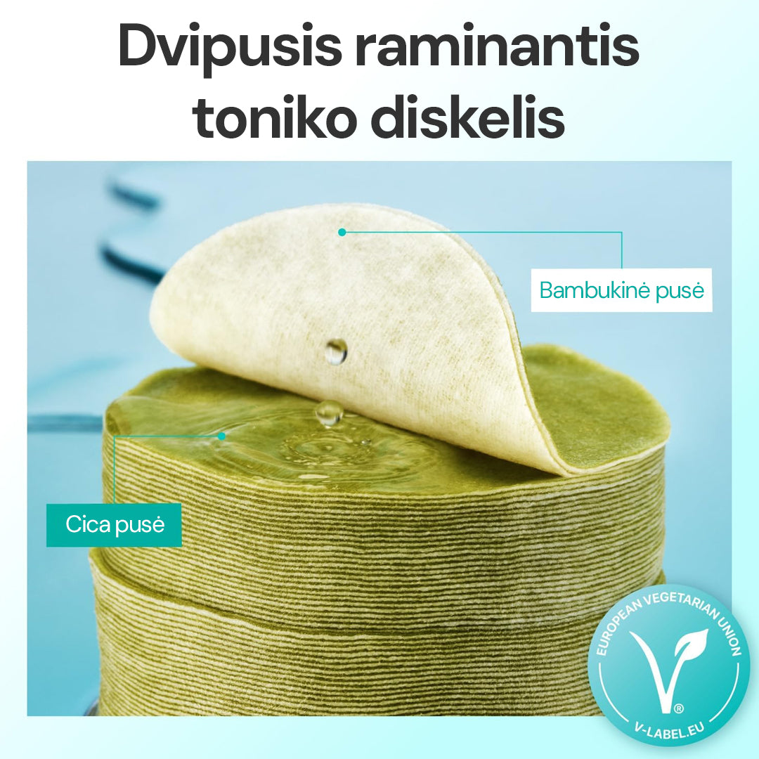 NUMBUZIN No.1 Centella Re-Leaf Green Toner Pad - raminantys diskeliai veidui