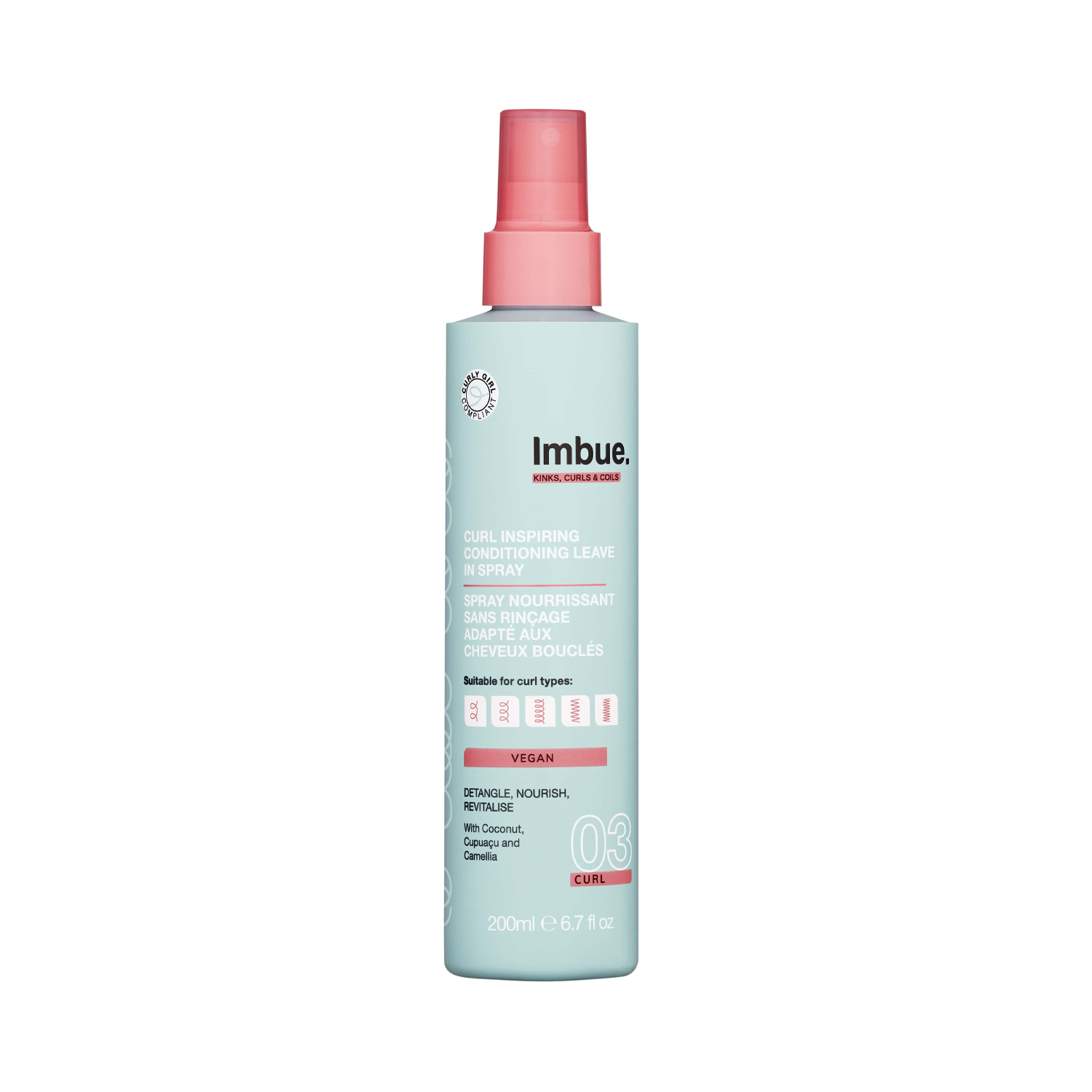 IMBUE Curl Inspiring Conditioning Leave-in Spray - kondicionuojantis purškiklis
